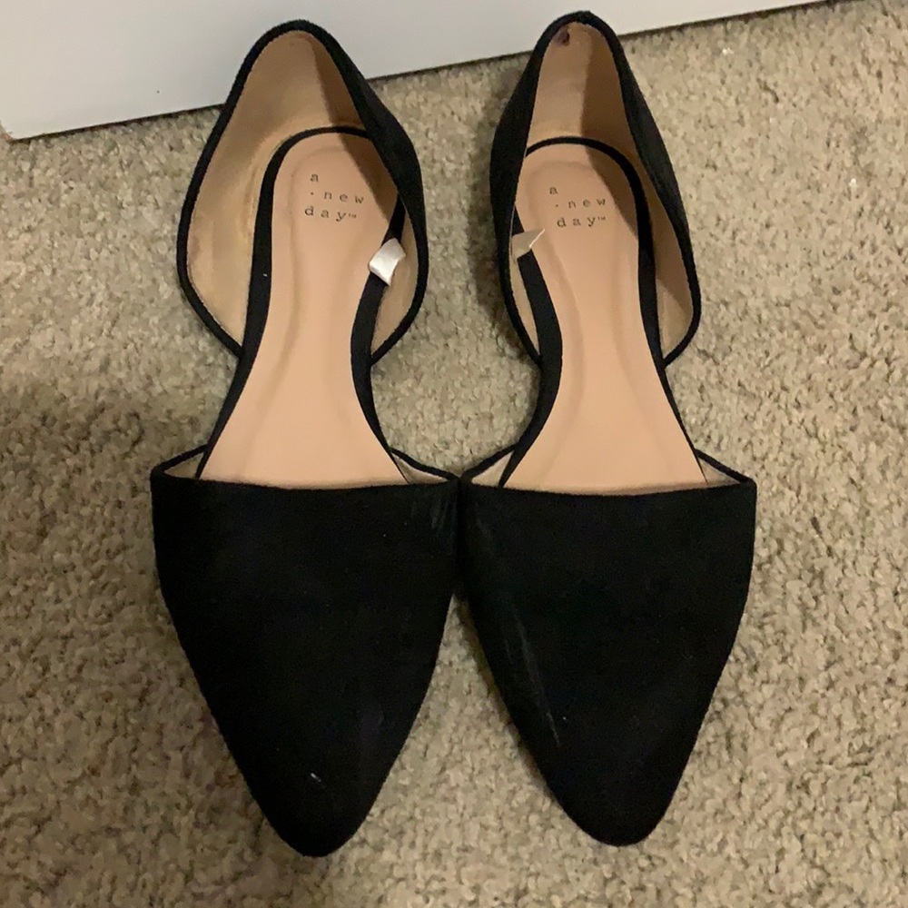 Work black flats!